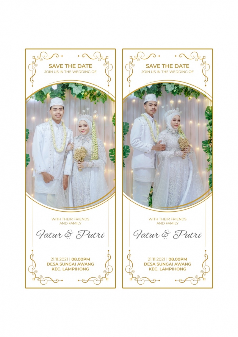 Desain X-Banner Wedding